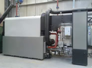 heating solution for space heating to factory areas, traditional radiator heating for offices and domestic hot water
